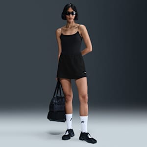 Skort mini de French Terry de tiro medio para mujer Nike Sportswear Chill Terry