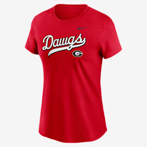Georgia Athletic Prep Arch Local Script Women's Nike College T-Shirt