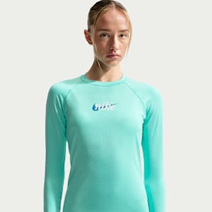 나이키 스윔 하이드로가드 여성 드라이 핏 UV 긴팔 탑