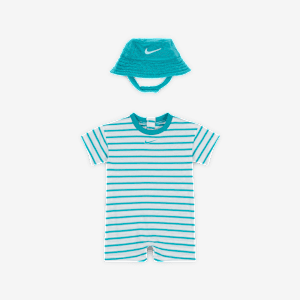 Nike Baby Short Sleeve Romper with Bucket Hat