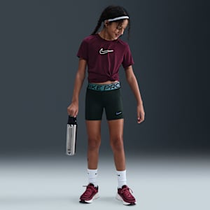 Nike Pro Big Kids' (Girls') Dri-FIT 3" Shorts with Shine Accents