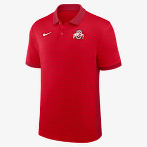 Ohio State Sideline Victory Stripe Men's Nike Dri-FIT College Polo