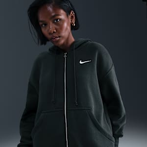 Sudadera con gorro con cierre completo de tejido Fleece oversized para mujer Nike Sportswear Phoenix