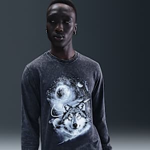 Playera de básquetbol de manga larga para hombre Nike