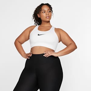 Bra non imbottito a sostegno medio Nike Swoosh (Plus size) - Donna