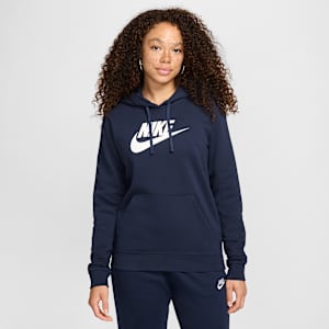 Sudadera con gorro sin cierre con logotipo para mujer Nike Sportswear Club Fleece