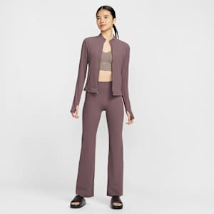 나이키 젠비 여성 하이웨이스트 플레어 노 프론트 심 레깅스