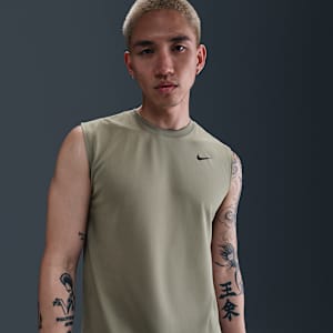 เสื้อยืดฟิตเนสแขนกุดผู้ชาย Nike Dri-FIT Legend