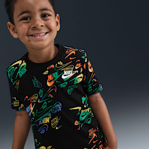 Conjunto de playera y pants Reveal estampado infantil Nike Sportswear