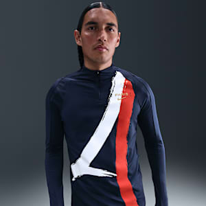 Paris Saint-Germain Strike Nike Dri-FIT idegenbeli férfi futball-melegítőfelső