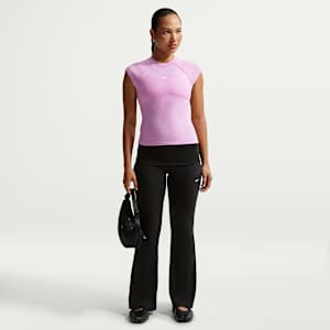 Pantalon taille mi-haute ajusté et côtelé Nike Sportswear Chill Knit pour femme