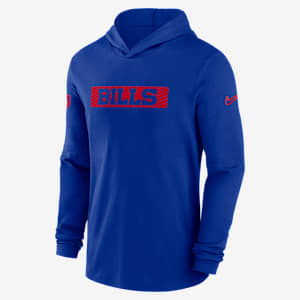 Playera de manga larga con gorro Nike Dri-FIT NFL para hombre Buffalo Bills Sideline