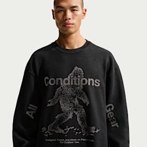 Nike ACG "Tuff Fleece" Men's Therma-FIT Pullover Crew-Neck Sweatshirt