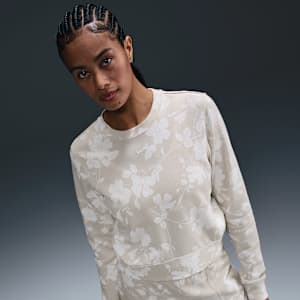 Sudadera de French Terry con cuello redondo estampada para mujer Nike Sportswear Chill Terry