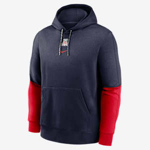 Sudadera con gorro sin cierre universitaria Nike para hombre Arizona Wildcats Sideline Team Issue Club