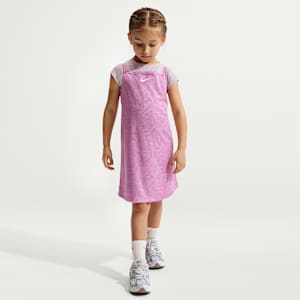 Conjunto de vestido de 2 piezas para niños talla pequeña Nike Move With Nature