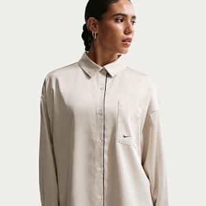 Nike Sportswear Women's Oversized Satin Long-Sleeve Top