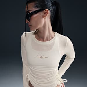 Nike Sportswear Women's Ribbed Long-Sleeve Cropped Top