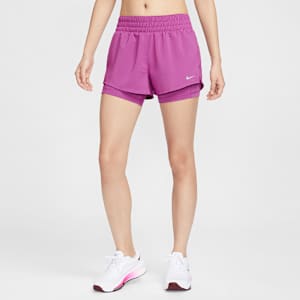 กางเกงขาสั้น 2-in-1 เอวปานกลาง 3 นิ้วผู้หญิง Nike Dri-FIT One