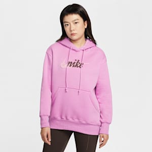 나이키 스포츠웨어 피닉스 플리스 여성 오버사이즈 로고 후디(플러스 사이즈)