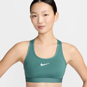 สปอร์ตบราผู้หญิงเสริมฟองน้ำ Nike Swoosh Medium Support