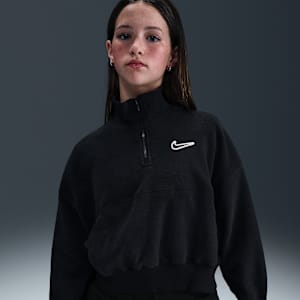 Nike Sportswear Older Kids' (Girls') Long-Sleeve Fleece Top