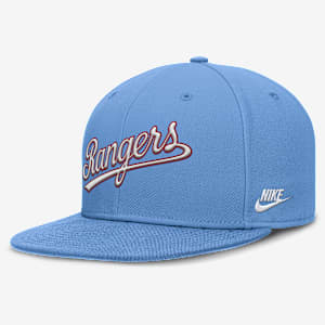 Gorra Nike Dri-FIT de la MLB ajustada para hombre Texas Rangers Cooperstown True