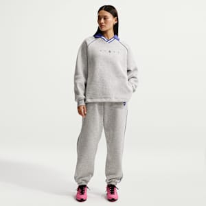 Pants con gráfico de tiro alto oversized para mujer Nike Sportswear Phoenix Fleece