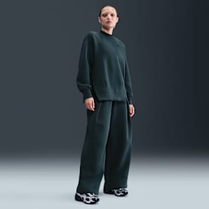 Nike Sportswear Tech Fleece Pants de tiro alto plisados para mujer