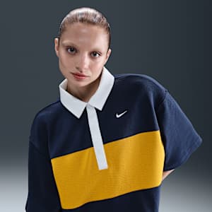 Dámská volnější polokošile Nike Sportswear s krátkým rukávem