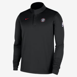 Playera de manga larga Nike Dri-FIT de la NBA de cierre de 1/4 para hombre LA Clippers