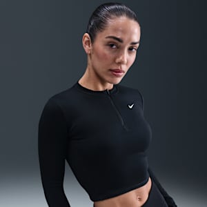 Capa intermedia de medio cierre para mujer Nike One Dri-FIT