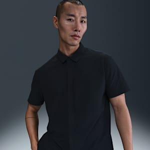 Nike 24.7 PerfectStretch Men's Dri-FIT Short-Sleeve Snap-Down Top