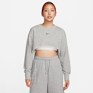 Nike Sportswear Women's French Terry Crew-Neck Crop Top