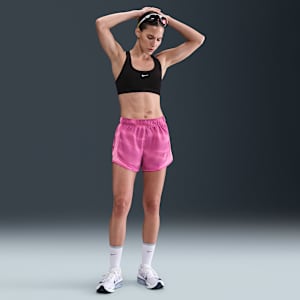 Shorts de correr Dri-FIT de tiro medio con forro de ropa interior para mujer Nike Tempo