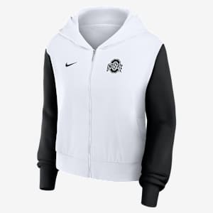 Ohio State Athletic Prep Colorblocked Script Women’s Nike College Full-Zip Hoodie