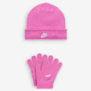 Souprava čepice a rukavic Nike Club pro malé děti