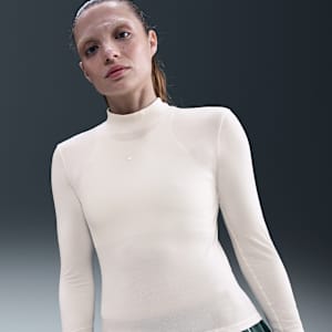 Playera de manga larga slim con cuello alto para mujer Nike Sportswear Chill Knit