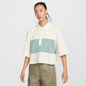 ナイキ スポーツウェア ウィメンズ オーバーサイズド ショートスリーブ ポロ トップ