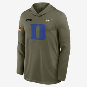 Duke 2025 Military Appreciation Men's Nike Dri-FIT College Long-Sleeve Hooded Top