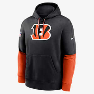 Sudadera con gorro sin cierre de la NFL Nike para hombre Cincinnati Bengals Sideline Team Issue Club