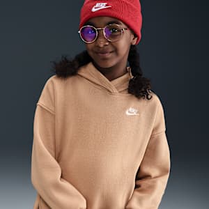 Sudadera con gorro sin cierre oversized para niños talla grande Nike Sportswear Club Fleece