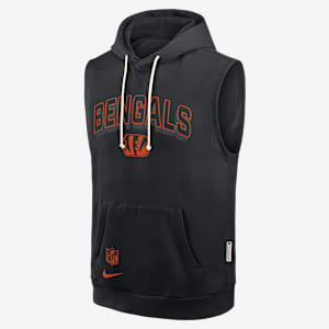 Cincinnati Bengals Sideline Men's Nike Dri-FIT NFL Sleeveless Pullover Hoodie