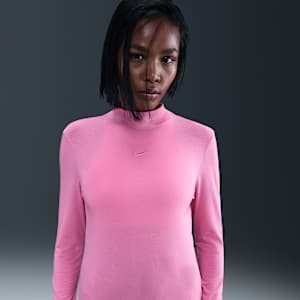 Playera de manga larga slim con cuello alto para mujer Nike Sportswear Chill Knit