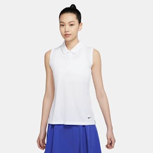 nike women's dry sleeveless victory polo