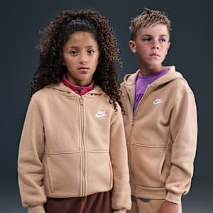 Nike Sportswear Club Fleece Big Kids' Full-Zip Hoodie