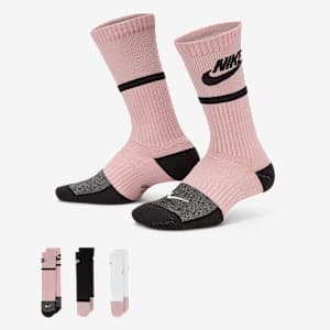 Nike Everyday 兒童緩震中筒襪 (3 雙)