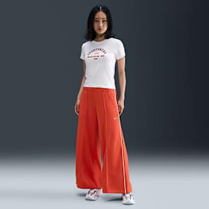 Nike Sportswear Women's Mid-Rise Wide-Leg Track Pants