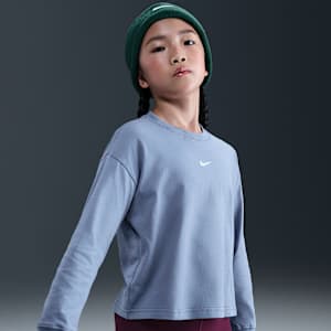 Playera de manga larga para niña talla grande Nike Sportswear Essential