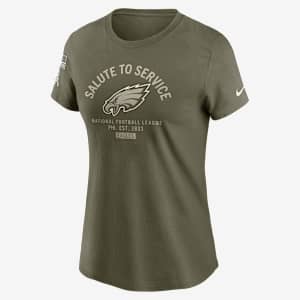 Philadelphia Eagles Salute to Service Sideline Women's Nike NFL T-Shirt